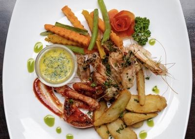 The menu Salt Restaurant at Terrace Green Hotel Negombo includes international and local cuisine. Food for all seasons!