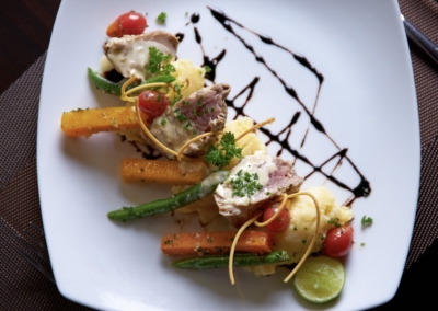 The menu Salt Restaurant at Terrace Green Hotel Negombo includes international and local cuisine. Food for all seasons!